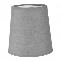 ABAT JOUR CYL GRIS CLAIR E14 D15CM ADAP