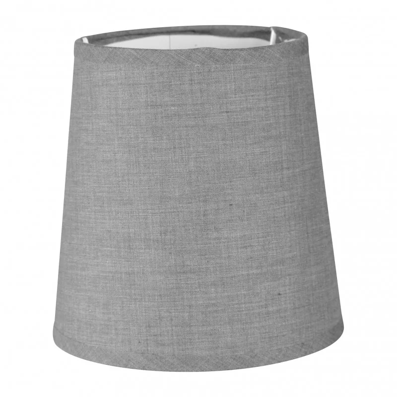 ABAT JOUR CYL GRIS CLAIR E14 D15CM ADAP