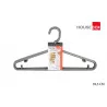 6 CINTRES PLASTIQUE ARGENT