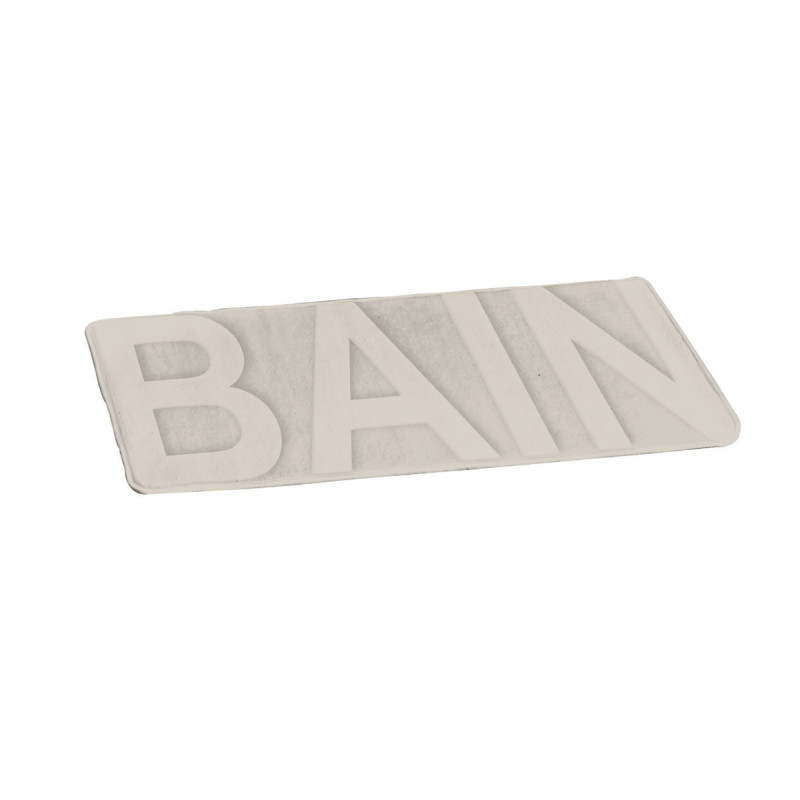 TAPIS DE BAIN MICROFIBRE RELIEF ""BAIN"
