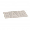 TAPIS DE BAIN MICROFIBRE RELIEF ""BAIN"