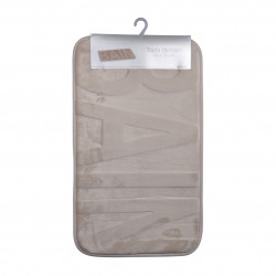 TAPIS DE BAIN MICROFIBRE RELIEF ""BAIN"