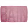 TAPIS BAIN RELIEF ROSE POUDRE