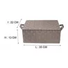 CORB+COUV TAUPE 35*22*H13CM