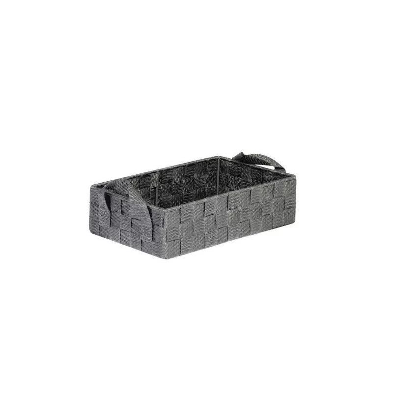 PANIER SANGLES ANTHRACITE 32x21x10cm