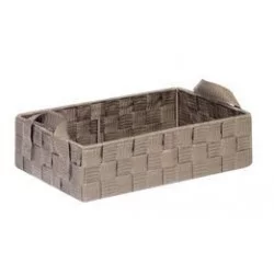 PANIER SANGLES TAUPE 32x21x10cm