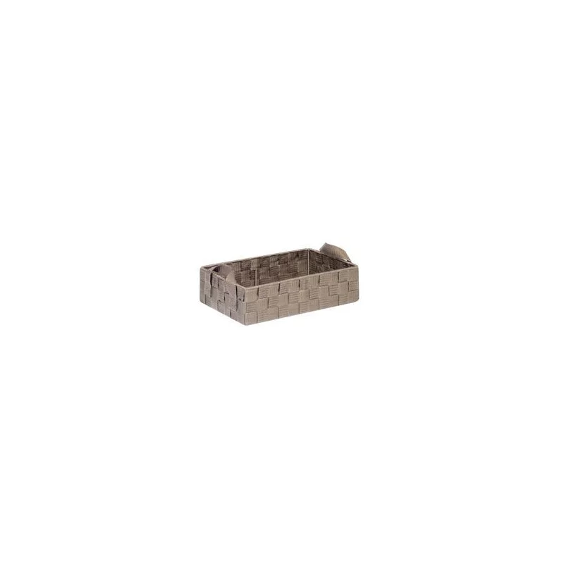 PANIER SANGLES TAUPE 38x27x12cm