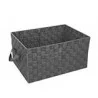 PANIER SANGLES PP GRIS 35X23X17CM