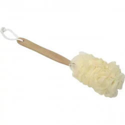 FLEUR DE BAIN PE AVEC MANCHE BOIS - NATU