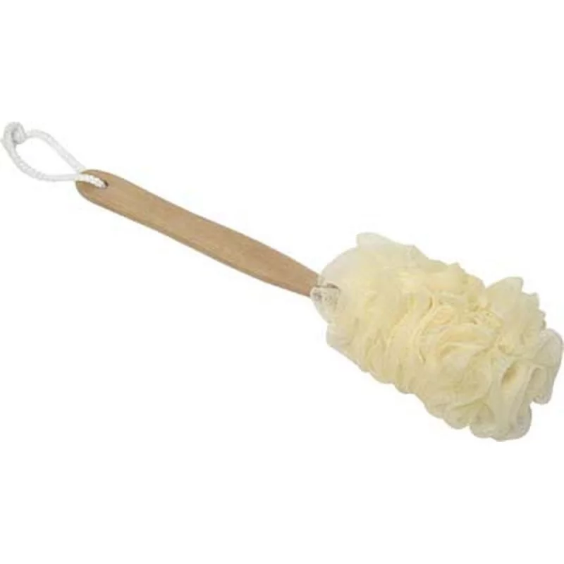 FLEUR DE BAIN PE AVEC MANCHE BOIS - NATU
