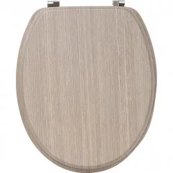 ABATTANT WC CHENE CLAIR 18 POUCES ATTACH