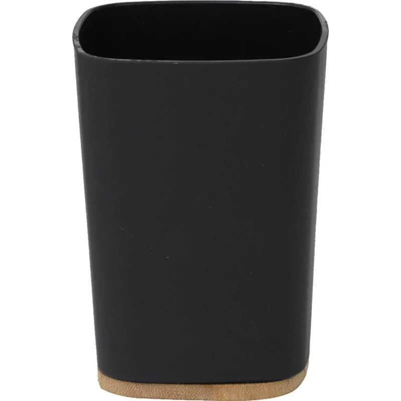 GOBELET RUBBER NOIR + ABS ET BAMBOU