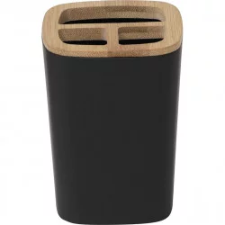 PORTE BROSSE A DENTS NOIR RUBBER + ABS