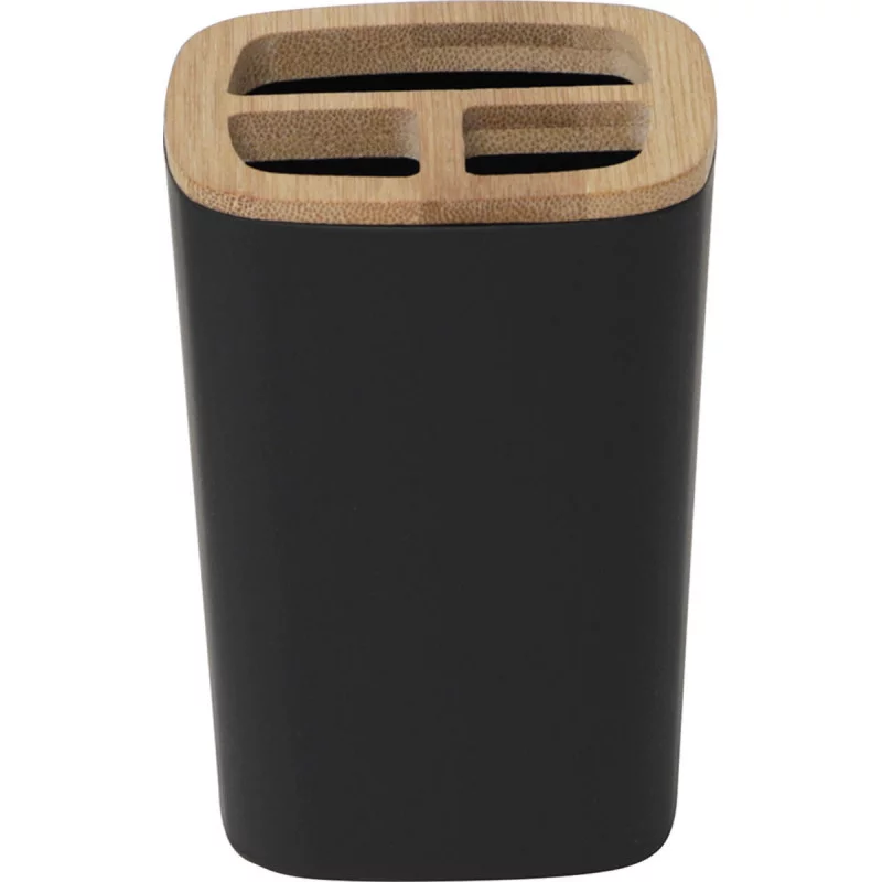 PORTE BROSSE A DENTS NOIR RUBBER + ABS