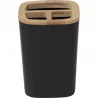 PORTE BROSSE A DENTS NOIR RUBBER + ABS