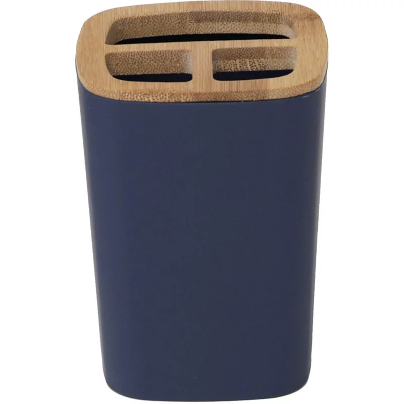 PORTE BROSSE A DENTS BLEU MARINE RUBBER