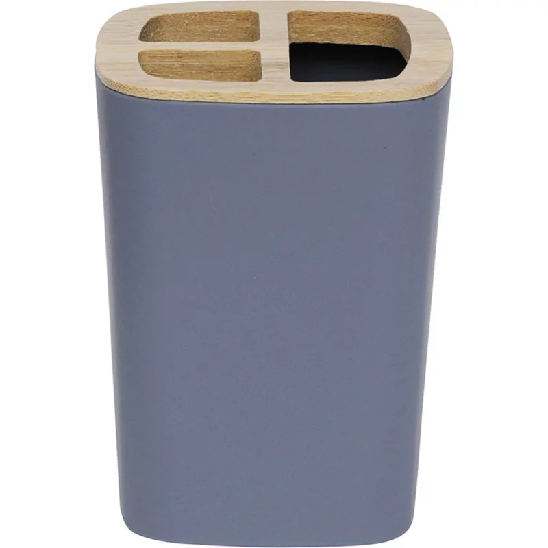 PORTE BROSSE A DENTS GRIS RUBBER + ABS E