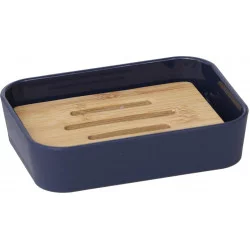 PORTE SAVON BLEU MARINE RUBBER + ABS ET