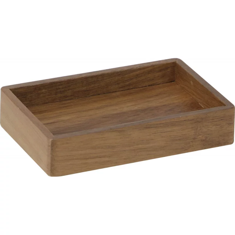 PORTE SAVON EN ACACIA 12.5x8x2.5cm