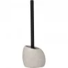 BROSSE WC CREME FORME GALET POLYRESINE T