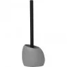 BROSSE WC GRIS FORME GALET POLYRESINE TI
