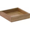 PLATEAU EN BOIS ACACIA CARRÉ 15.2x15.2x3.5cm