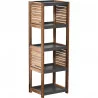 MEUBLE 5 ETAGERES ELEMENT ACACIA ET MDF