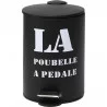 POUBELLE METAL 3L - NOIR