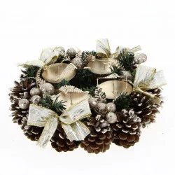 PHOTOPHORE DE NOEL 4 SUPPORTS BOUGIE CHA