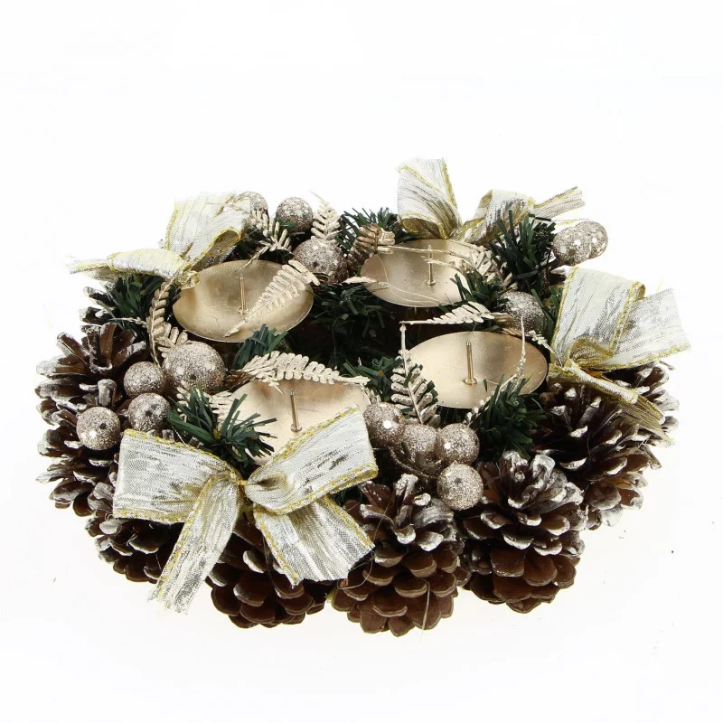 PHOTOPHORE DE NOEL 4 SUPPORTS BOUGIE CHA