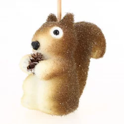 ÉCUREUIL AVEC POMME DE PIN H11cm
