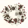 COURONNE DE NOEL AVEC COTON D30CM