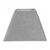 Abat jour carré gris clair E27 20cm