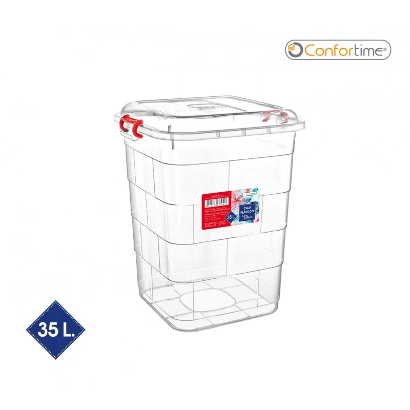 BOITE PLASTIQUE TRANSP TETRIS 35L. CONFO BOITE PLASTIQUE TRANSP TETRIS 35L. CONFO