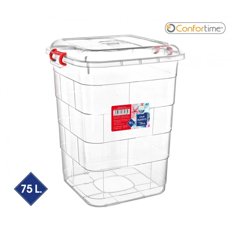 BOITE PLASTIQUE TRANSP TETRIS 75L. CONFO