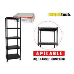 MEUBLE 5 ÉTAGÈRES DE RANGEMENT L60Xl40XH184cm
