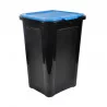 POUBELLE RECYCL 50L CORPS NOIR/BLEU