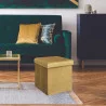 COFFRE POUF PLIABLE VELOURS COTELE GIULI