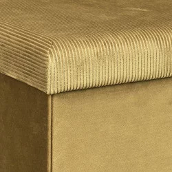 COFFRE POUF PLIABLE VELOURS COTELE GIULI