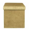 COFFRE POUF PLIABLE VELOURS COTELE GIULI