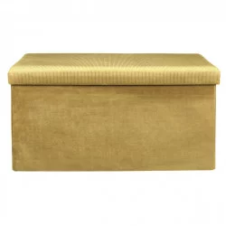 COFFRE BANC PLIABLE EN VELOURS COTELÉ GIULIA
