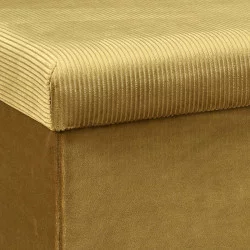 COFFRE BANC PLIABLE EN VELOURS COTELÉ GIULIA