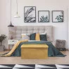 COFFRE BANC PLIABLE EN VELOURS COTELÉ GIULIA