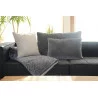 PLAID LUNA 130X170 ANTHRACITE DESSUS VEL