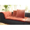 PLAID LUNA 130X170 CUIR DESSUS VELOURS P