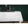 SERVIETTE DE TABLE TISSUS FESTIF BLANC