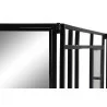 PARAVENT METAL VERRE 180X1,5X170 NOIR