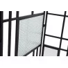 PARAVENT METAL VERRE 180X1,5X170 NOIR