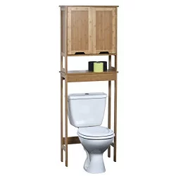 MAHE DESSUS WC BAMBOU ET MDF 2 PORTES PL