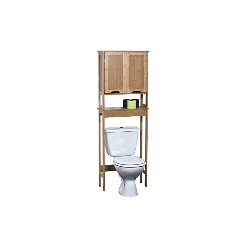 MAHE DESSUS WC BAMBOU ET MDF 2 PORTES PL